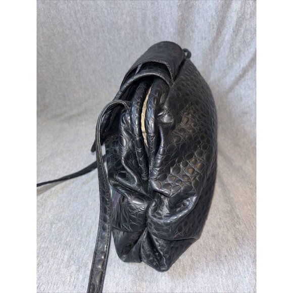 Vtg PC BAG Multicolor Faux Leather Patchwork Crossbody Shoulder Bag 1990’s - Picture 4 of 7